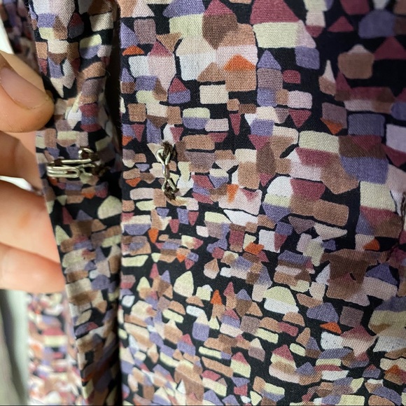 Vintage Confetti print Button front day dress - Picture 15 of 16